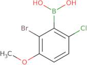 2-Bromo-6-chloro-3-methoxyphenylboronic acid