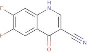 6,7-Difluoro-4-oxo-1,4-dihydroquinoline-3-carbonitrile