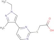 [4-(1-Ethyl-3-methyl-1H-pyrazol-4-yl)-pyrimidin-2-ylsulfanyl]-acetic acid