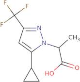 2-[5-Cyclopropyl-3-(trifluoromethyl)-1H-pyrazol-1-yl]propanoic acid