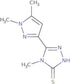 5-(1,5-Dimethyl-1H-pyrazol-3-yl)-4-methyl-4H-1,2,4-triazole-3-thiol