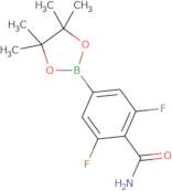 2,6-Difluoro-4-(4,4,5,5-tetramethyl-1,3,2-dioxaborolan-2-yl)benzamide