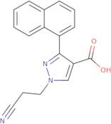 1-(2-Cyanoethyl)-3-(naphthalen-1-yl)-1H-pyrazole-4-carboxylic acid