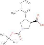 (3R,4S)-1-(tert-Butoxycarbonyl)-4-(o-tolyl)pyrrolidine-3-carboxylic acid