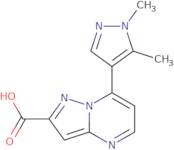 7-(1,5-Dimethyl-1H-pyrazol-4-yl)pyrazolo[1,5-a]pyrimidine-2-carboxylic acid