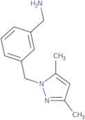 {3-[(3,5-Dimethyl-1H-pyrazol-1-yl)methyl]phenyl}methanamine