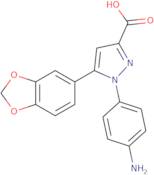 1-(4-Aminophenyl)-5-(1,3-benzodioxol-5-yl)-1H-pyrazole-3-carboxylic acid