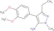 4-(3,4-Dimethoxy-phenyl)-5-ethyl-2-methyl-2H-pyrazol-3-ylamine