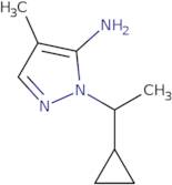 2-(1-Cyclopropyl-ethyl)-4-methyl-2H-pyrazol-3-ylamine