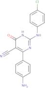 4-(4-Aminophenyl)-2-[(4-chlorophenyl)amino]-6-oxo-1,6-dihydropyrimidine-5-carbonitrile