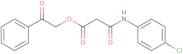 2-Oxo-2-phenylethyl 2-[(4-chlorophenyl)carbamoyl]acetate