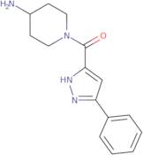 1-[(3-Phenyl-1H-pyrazol-5-yl)carbonyl]piperidin-4-amine