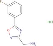 [5-(3-Fluorophenyl)-1,2,4-oxadiazol-3-yl]methanamine hydrochloride