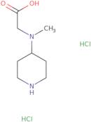 2-[Methyl(piperidin-4-yl)amino]acetic acid dihydrochloride