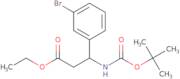 Ethyl 3-(3-bromophenyl)-3-[(2-methylpropan-2-yl)oxycarbonylamino]propanoate