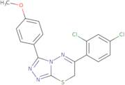 6-(2,4-Dichlorophenyl)-3-(4-methoxyphenyl)-7H-[1,2,4]triazolo[3,4-b][1,3,4]thiadiazine