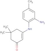 3-[(2-Amino-4-methylphenyl)amino]-5,5-dimethylcyclohex-2-en-1-one