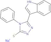 Sodium 5-(1H-indol-3-yl)-4-phenyl-4H-1,2,4-triazole-3-thiolate