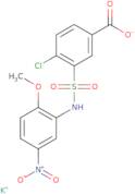 Potassium 4-chloro-3-[(2-methoxy-5-nitrophenyl)sulfamoyl]benzoate