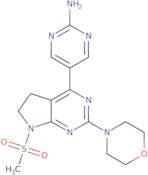 5-(7-(Methylsulfonyl)-2-morpholino-6,7-dihydro-5H-pyrrolo[2,3-d]pyrimidin-4-yl)pyrimidin-2-amine
