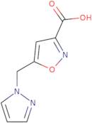 5-(1H-Pyrazol-1-ylmethyl)-1,2-oxazole-3-carboxylic acid