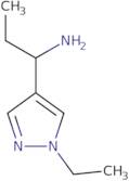 1-(1-Ethyl-1H-pyrazol-4-yl)propan-1-amine