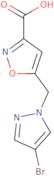 5-[(4-Bromo-1H-pyrazol-1-yl)methyl]-1,2-oxazole-3-carboxylic acid