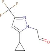 2-(5-Cyclopropyl-3-(trifluoromethyl)-1H-pyrazol-1-yl)acetaldehyde