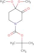 tert-Butyl 4,4-dimethoxy-3-oxopiperidine-1-carboxylate