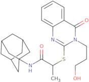 N-(Adamantan-1-yl)-2-{[3-(3-hydroxypropyl)-4-oxo-3,4-dihydroquinazolin-2-yl]sulfanyl}propanamide