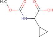 (R)-2-Cyclopropyl-2-((methoxycarbonyl)amino)acetic acid