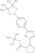 (S)-tert-Butyl 2-(5-(4-(4,4,5,5-tetramethyl-1,3,2-dioxaborolan-2-yl)phenyl)-1H-imidazol-2-yl)pyr...