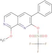 Trifluoro-methanesulfonic acid 8-methoxy-3-phenyl-[1,7]naphthyridin-2-yl ester