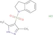 1-[(3,5-Dimethyl-1H-pyrazol-4-yl)sulfonyl]indoline hydrochloride