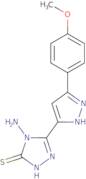 4-Amino-5-[3-(4-methoxyphenyl)-1H-pyrazol-5-yl]-4H-1,2,4-triazole-3-thiol