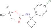 tert-Butyl 1-(4-chlorophenyl)cyclobutylcarbamate