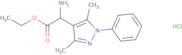 Ethyl 2-amino-2-(3,5-dimethyl-1-phenyl-1H-pyrazol-4-yl)acetate hydrochloride