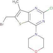 4-(6-(Bromomethyl)-2-chloro-7-methylthieno[3,2-d]pyrimidin-4-yl)morpholine