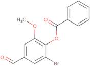 2-Bromo-4-formyl-6-methoxyphenyl benzoate