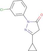 1-(3-Chlorophenyl)-3-cyclopropyl-4,5-dihydro-1H-pyrazol-5-one