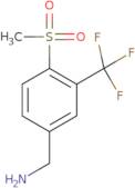 [4-Methanesulfonyl-3-(trifluoromethyl)phenyl]methanamine