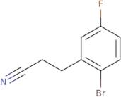 3-(2-Bromo-5-fluorophenyl)propanenitrile