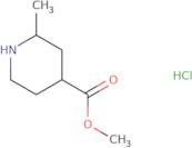 rac-Methyl (2R,4R)-2-methylpiperidine-4-carboxylate hydrochloride