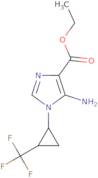 rac-Ethyl 5-amino-1-[(1R,2R)-2-(trifluoromethyl)cyclopropyl]-1H-imidazole-4-carboxylate, trans