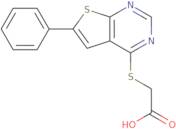 2-({6-Phenylthieno[2,3-d]pyrimidin-4-yl}sulfanyl)acetic acid