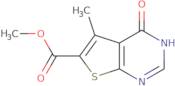 methyl 5-methyl-4-oxo-1,4-dihydrothieno[2,3-d]pyrimidine-6-carboxylate