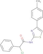 2-Chloro-N-[4-(4-methylphenyl)-1,3-thiazol-2-yl]-2-phenylacetamide