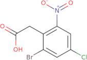 2-(2-Bromo-4-chloro-6-nitrophenyl)acetic acid