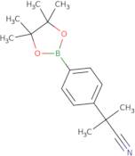 2-Methyl-2-(4-(4,4,5,5-tetramethyl-1,3,2-dioxaborolan-2-yl)phenyl)propanenitrile