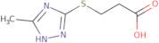 3-[(5-Methyl-4H-1,2,4-triazol-3-yl)sulfanyl]propanoic acid